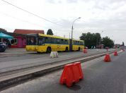 Velika gužva na ulasku u Borču kod raskrsnice Putnik 2014