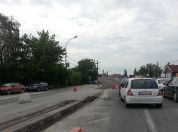 Velika gužva na ulasku u Borču kod raskrsnice Putnik 2014