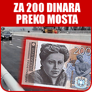 Na crno preko novog mosta za 200 dinara - 2014