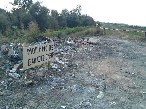 molimo ne bacajte smece, nasip, LOBI