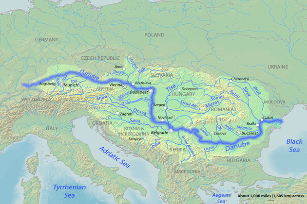 karta evrope sa rekama Milioni Evropljana imaju vodu za piće zahvaljujući Dunavu     karta evrope sa rekama