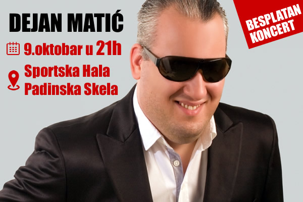 Besplatan koncert Dejana Matića u Padinskoj Skeli-2015