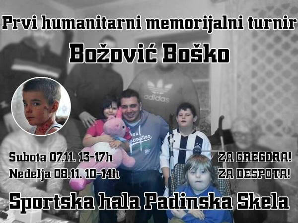 Prvi humanitarni memorijalni turnir "Božović Boško" u Padinskoj Skeli-2015